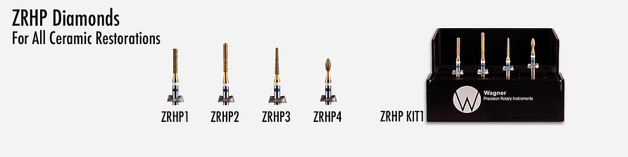 ZrHP Diamond instruments for zirconia and lithium disilicate restorations