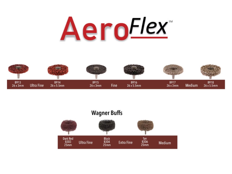 Aeroflex flexible mandrel system showing disc attachment and flexible shaft