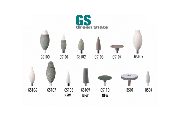 Green State Instruments variety of shapes for pre-sintered zirconia