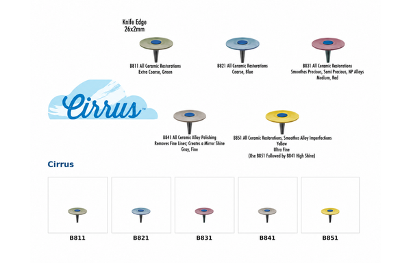 Cirrus Finishing and Polishing System instruments