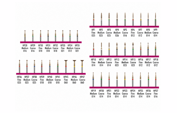 HP Diamond Burs — Wagner Precision